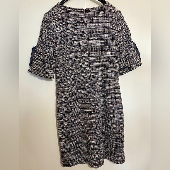 -KARL LAGERFELD tweed business casual party midi dress size  10 - Picture 2 of 10